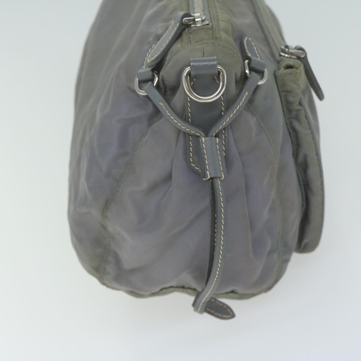 PRADA Shoulder Bag Nylon Gray  64759