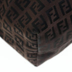 FENDI Zucchino Canvas Tote Bag Brown64761