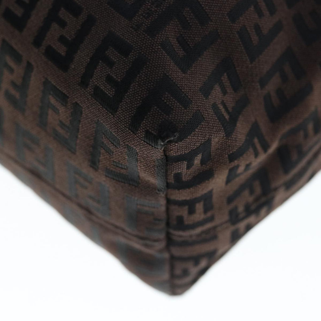 FENDI Zucchino Canvas Tote Bag Brown64761