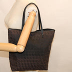 FENDI Zucchino Canvas Tote Bag Brown64761