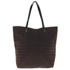 FENDI Zucchino Canvas Tote Bag Brown64761