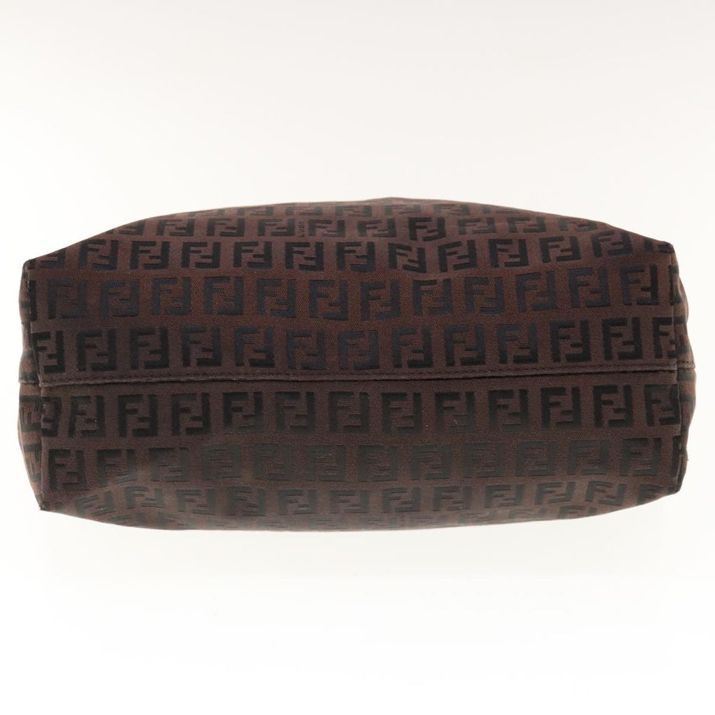 FENDI Zucchino Canvas Tote Bag Brown64761