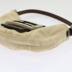 FENDI Zucca Canvas Mini Mamma Baguette Hand Bag Beige Brown64795
