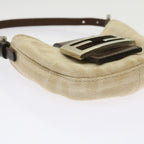 FENDI Zucca Canvas Mini Mamma Baguette Hand Bag Beige Brown64795
