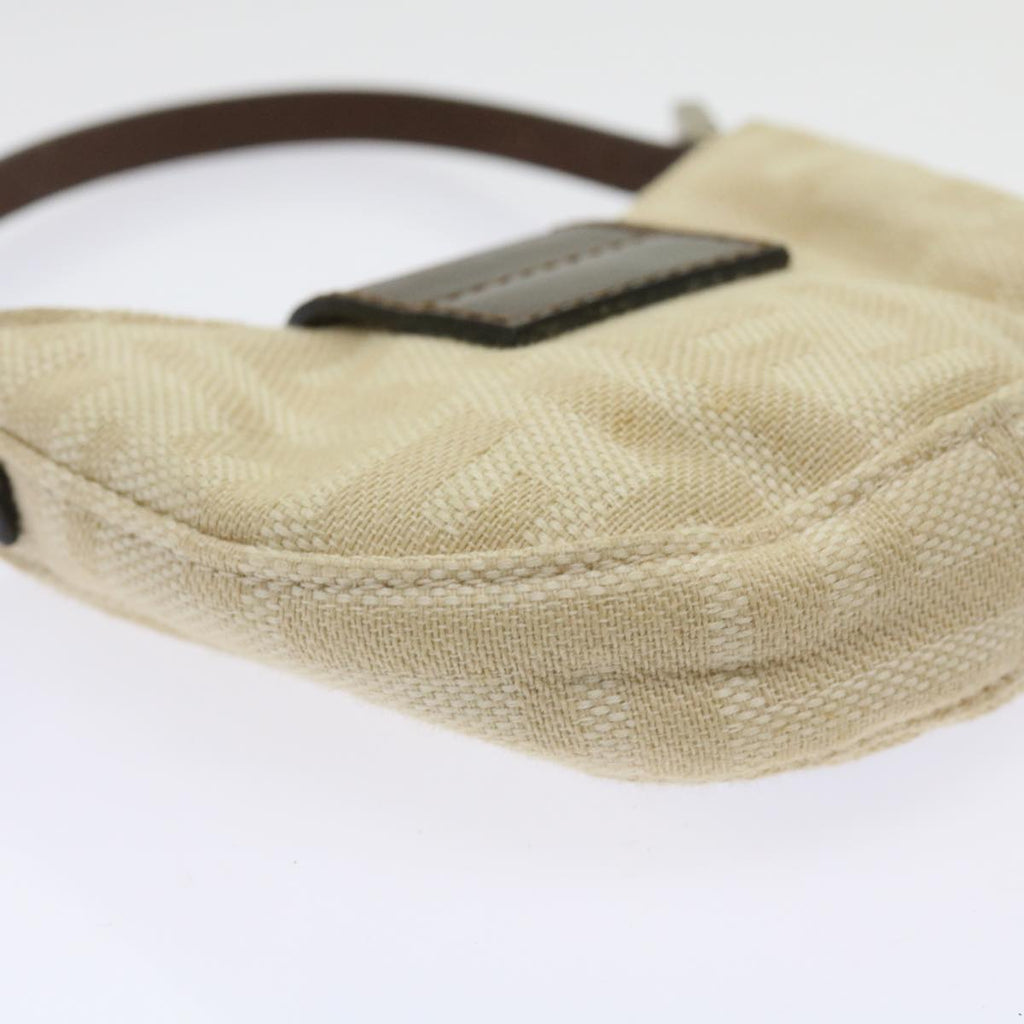 FENDI Zucca Canvas Mini Mamma Baguette Hand Bag Beige Brown64795