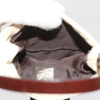 FENDI Zucca Canvas Mini Mamma Baguette Hand Bag Beige Brown64795