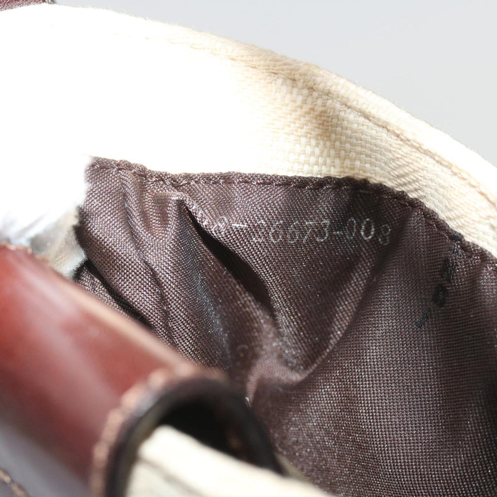 FENDI Zucca Canvas Mini Mamma Baguette Hand Bag Beige Brown64795