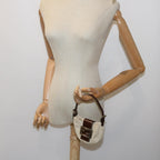 FENDI Zucca Canvas Mini Mamma Baguette Hand Bag Beige Brown64795