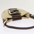 FENDI Zucca Canvas Mini Mamma Baguette Hand Bag Beige Brown64795
