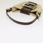 FENDI Zucca Canvas Mini Mamma Baguette Hand Bag Beige Brown64795