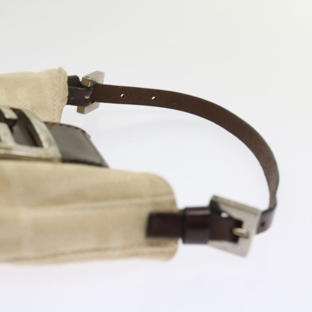 FENDI Zucca Canvas Mini Mamma Baguette Hand Bag Beige Brown64795