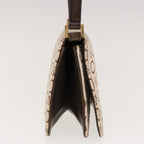 CELINE C Macadam Canvas Shoulder Bag Beige Brown  64803