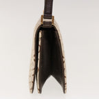 CELINE C Macadam Canvas Shoulder Bag Beige Brown  64803