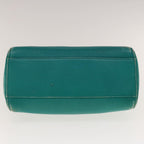 FENDI Micro Peek A Boo Hand Bag Leather Turquoise Blue64807
