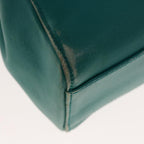 FENDI Micro Peek A Boo Hand Bag Leather Turquoise Blue64807