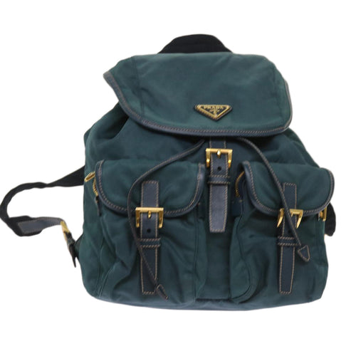 PRADA Backpack Nylon Green  64865