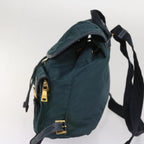 PRADA Backpack Nylon Green  64865