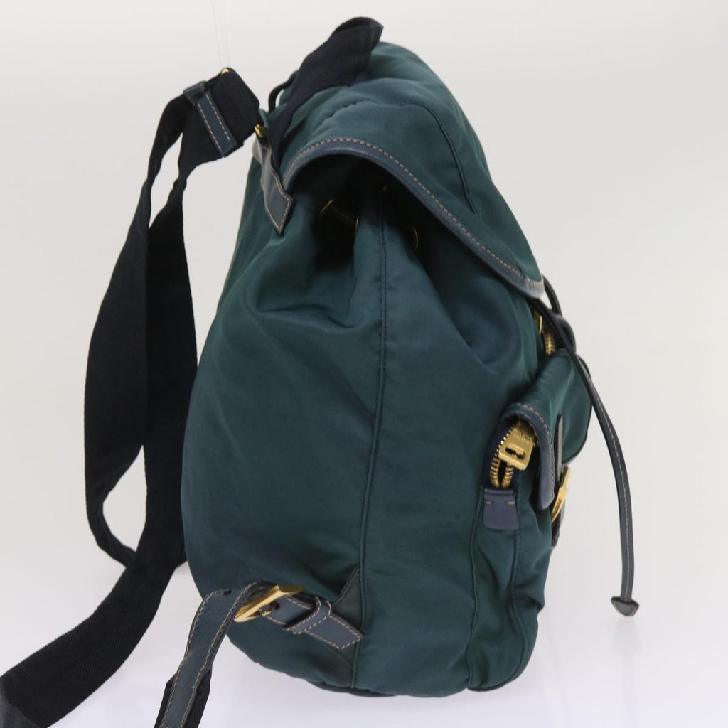 PRADA Backpack Nylon Green  64865