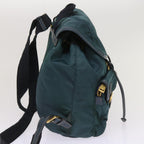 PRADA Backpack Nylon Green  64865