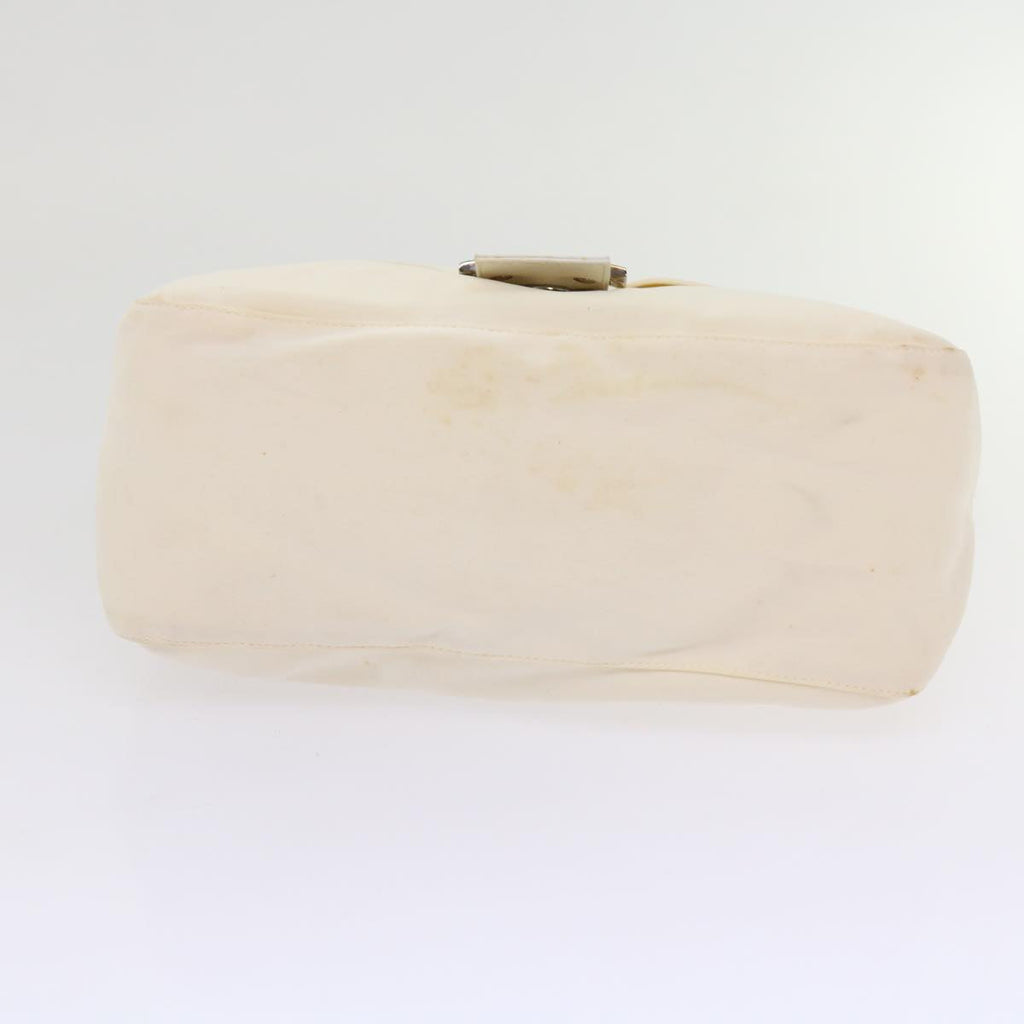 FENDI Mamma Baguette Shoulder Bag Nylon White64877