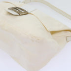 FENDI Mamma Baguette Shoulder Bag Nylon White64877