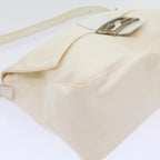 FENDI Mamma Baguette Shoulder Bag Nylon White64877