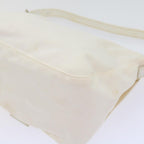 FENDI Mamma Baguette Shoulder Bag Nylon White64877