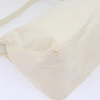 FENDI Mamma Baguette Shoulder Bag Nylon White64877