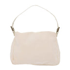 FENDI Mamma Baguette Shoulder Bag Nylon White64877