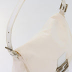 FENDI Mamma Baguette Shoulder Bag Nylon White64877