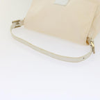 FENDI Mamma Baguette Shoulder Bag Nylon White64877
