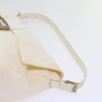 FENDI Mamma Baguette Shoulder Bag Nylon White64877