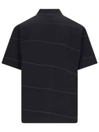 Burberry logo embroidered striped polo shirt 8083718