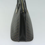 CELINE Macadam Canvas Hand Bag PVC Brown Black  64963