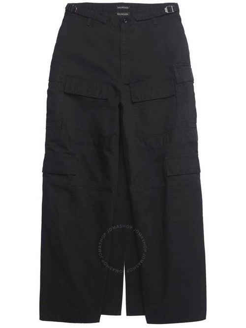Balenciaga Balenciaga Ladies Light Grey Apron Cargo Skirt, Size X-Small