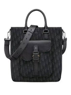 Saddle Bag Tote Bag Black Dior