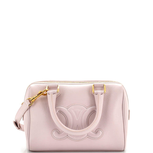 Celine Cuir Triomphe Boston Bag Leather Small