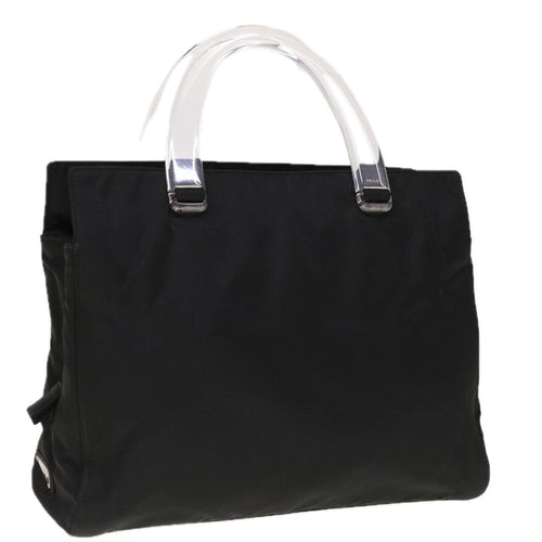 PRADA Hand Bag Nylon Black  65010