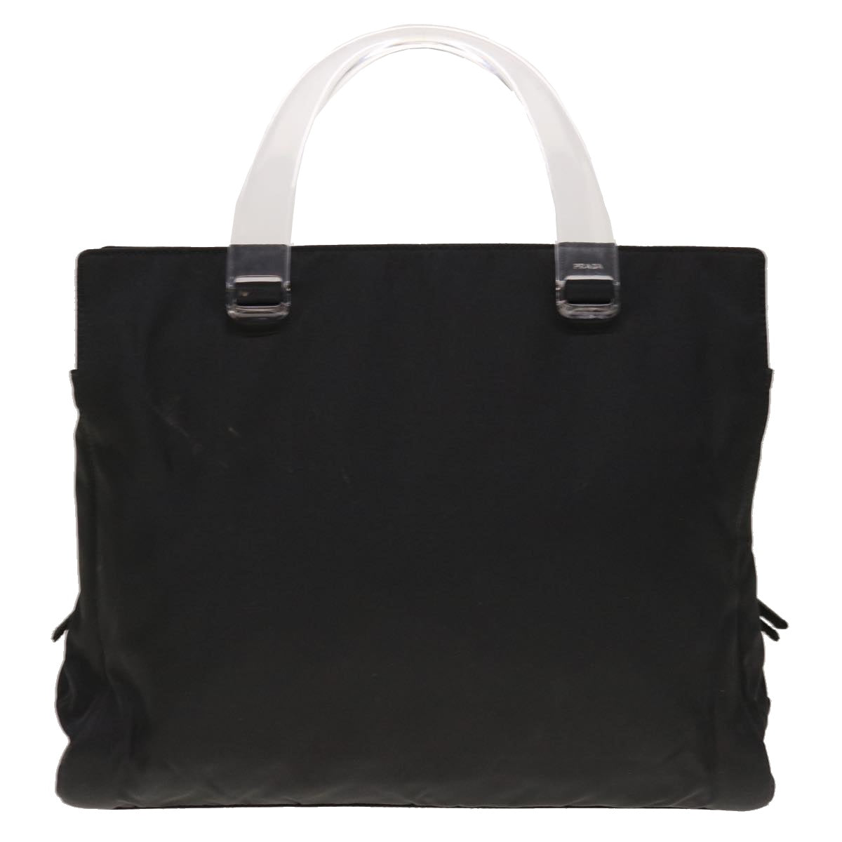 PRADA Hand Bag Nylon Black  65010