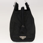 PRADA Hand Bag Nylon Black  65010