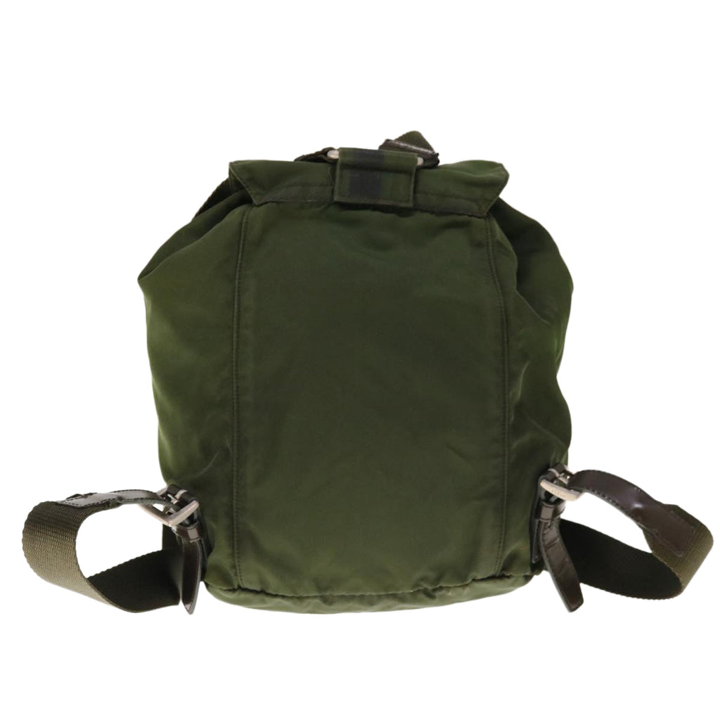 PRADA Backpack Nylon Khaki  65011