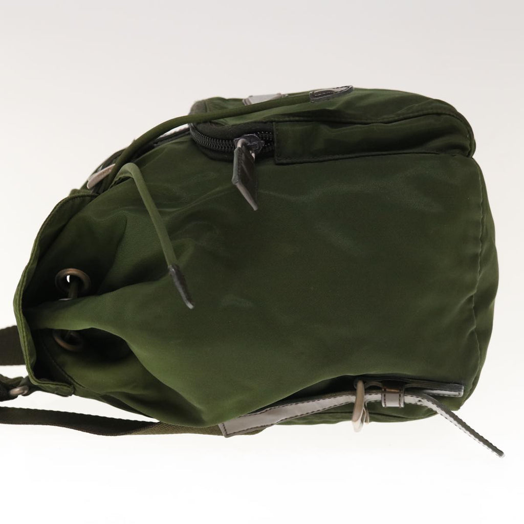 PRADA Backpack Nylon Khaki  65011
