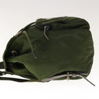 PRADA Backpack Nylon Khaki  65011
