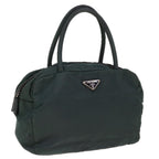 PRADA Hand Bag Nylon Green  65012