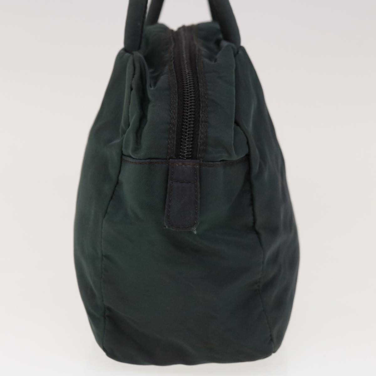PRADA Hand Bag Nylon Green  65012