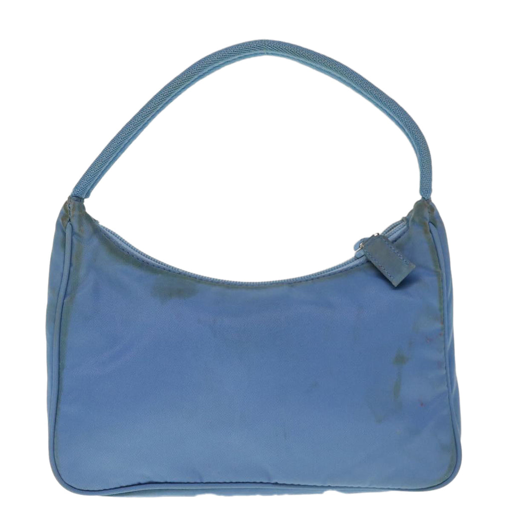 PRADA Hand Bag Nylon Light Blue 65045