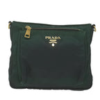 PRADA Shoulder Bag Nylon Green  65078