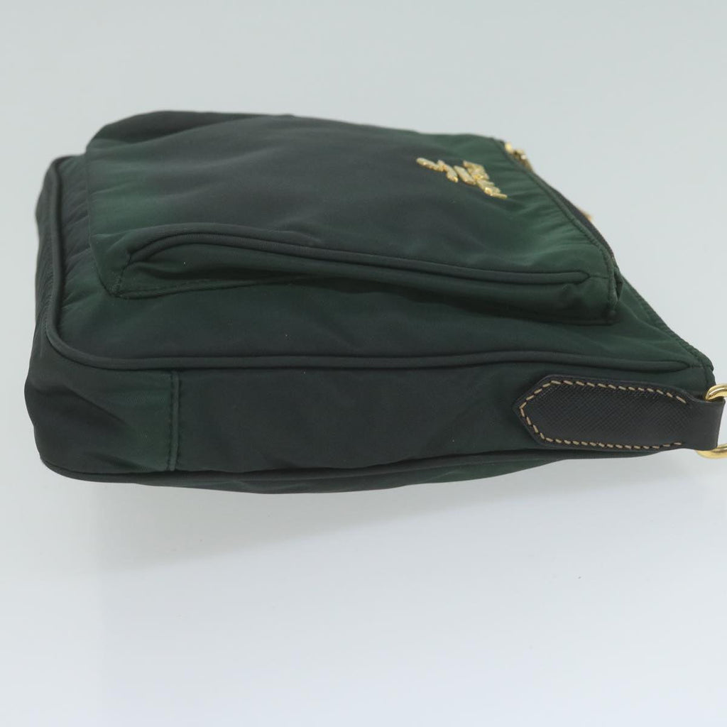 PRADA Shoulder Bag Nylon Green  65078
