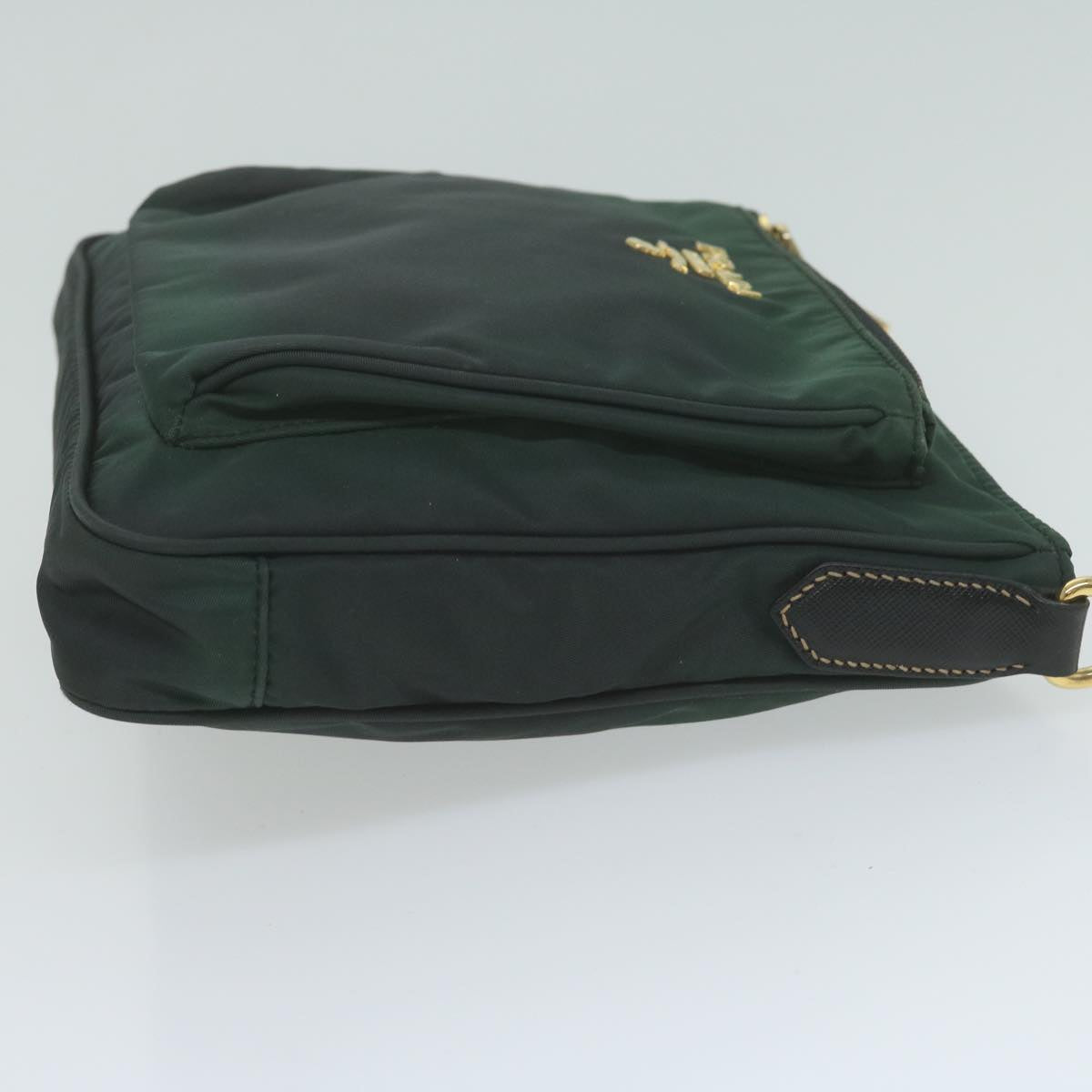 PRADA Shoulder Bag Nylon Green  65078
