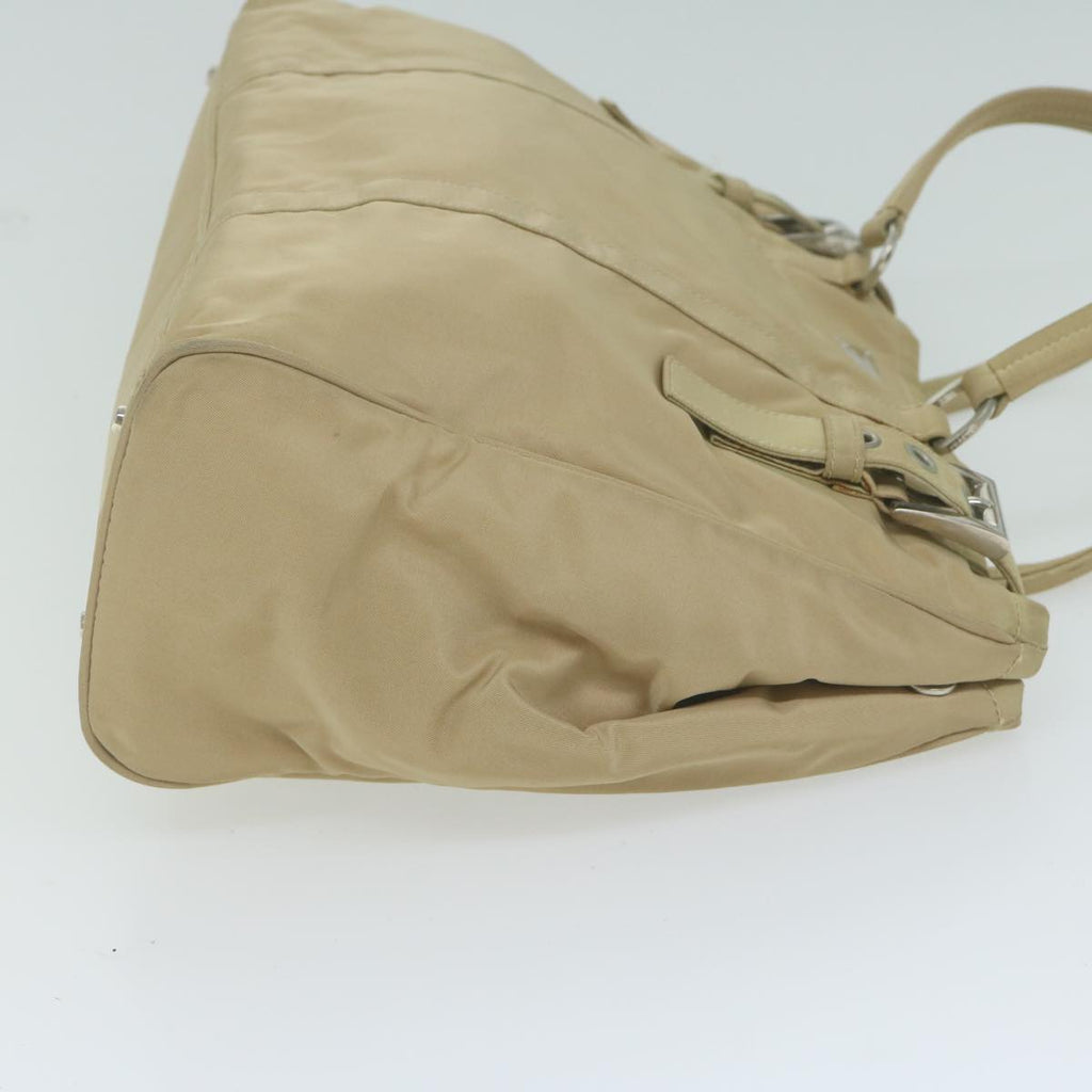 PRADA Tote Bag Nylon Beige  65080